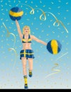 Swede Cheerleader of Sweden Fans